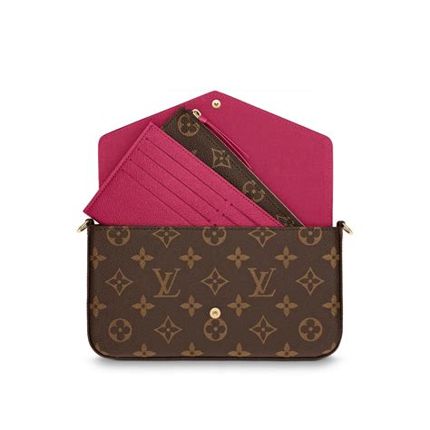 louis vuitton félicie pochette monogram fuchsia monogram|Louis Vuitton felicie pochette bag.